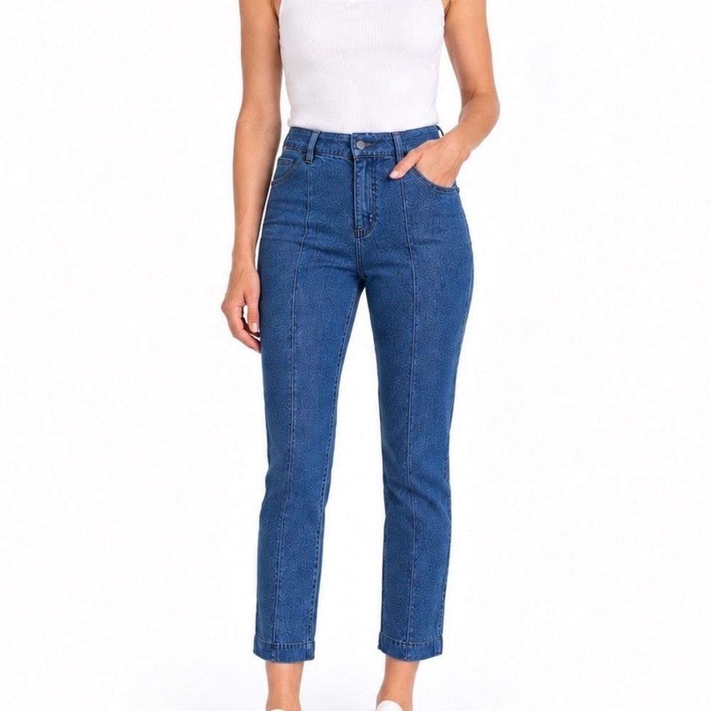 White House Black Market Slim Ankle Blue Jeans Size 4 WHBM